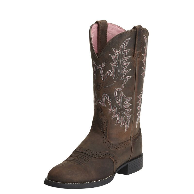 Ariat Heritage Stockman - Western Laarzen DonkerBruin Dames - 10901-117